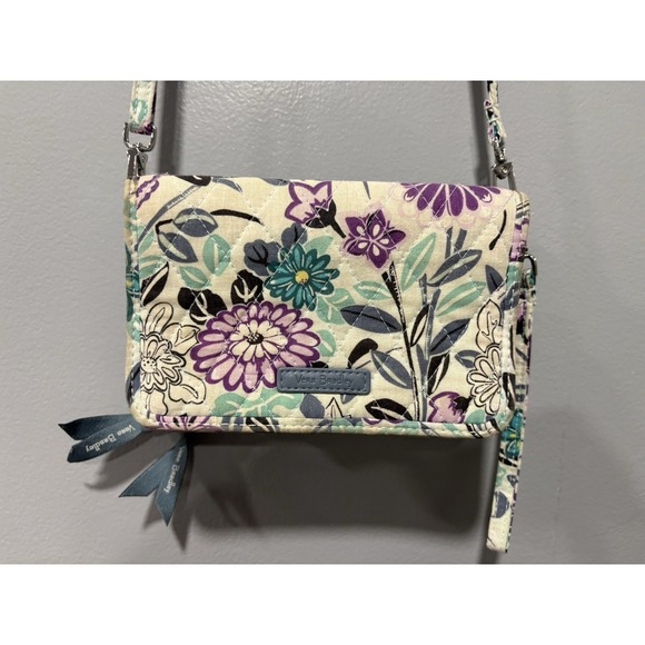 Vera Bradley Handbags - Vera Bradley Julia HELLO DAHLIA Crossbody‎ Handbag Quilted Purse